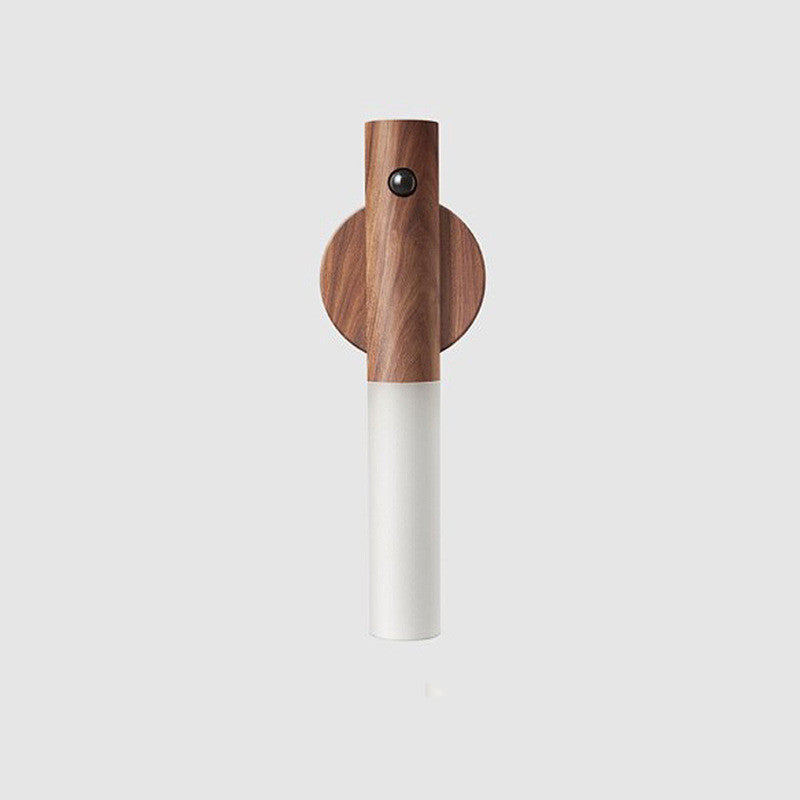 LuxeGlow: Magnetic USB Wooden Night Light - Brighten Your Porch in Style