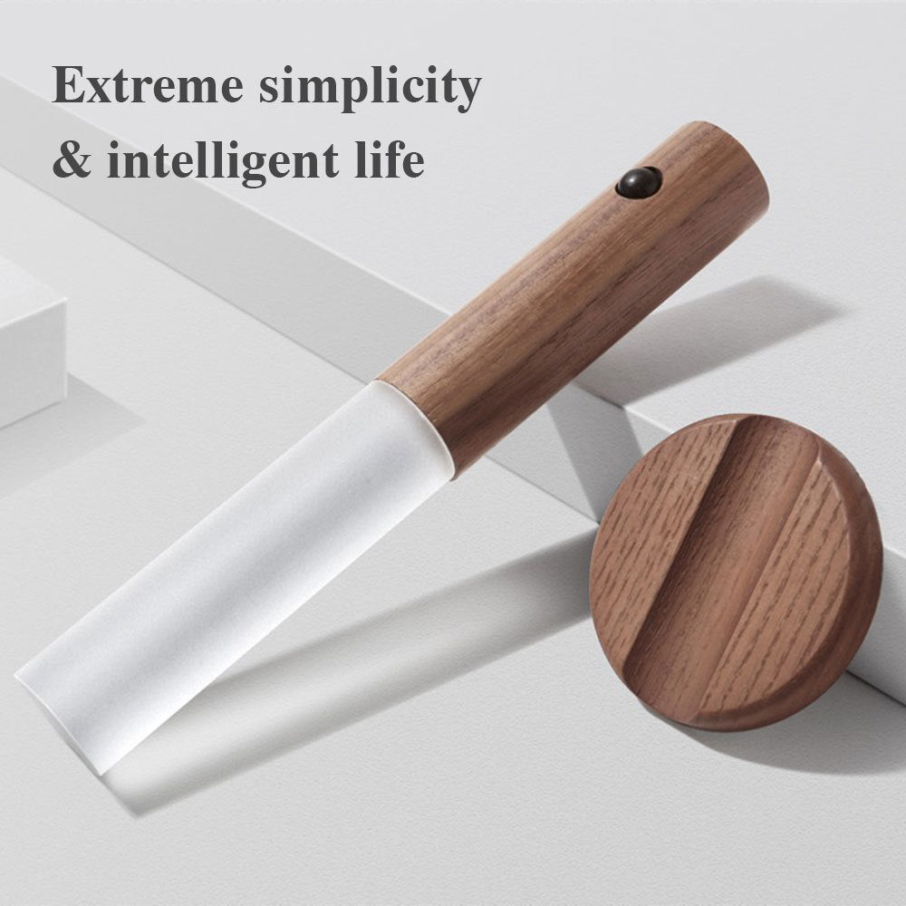LuxeGlow: Magnetic USB Wooden Night Light - Brighten Your Porch in Style